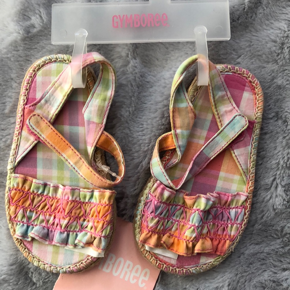 NWT Gymboree Madras crib Shoe Sandals Size 4